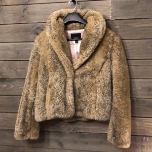 Mossimo- Beige Faux Fur Jacket